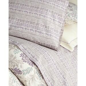 Ralph‎ Lauren Home Alessandra Hayden Twin Flat Sheet Bedding purple Cream